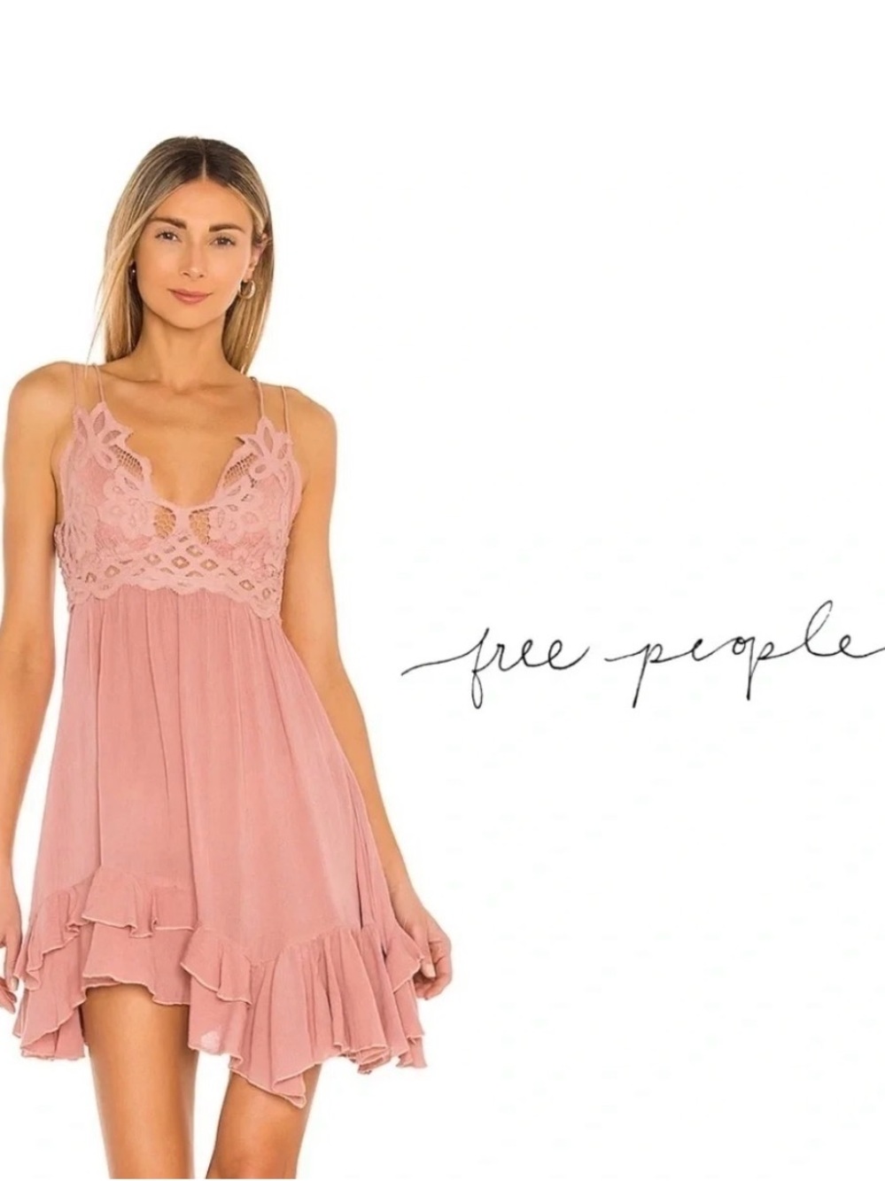 Free people Adella slip dress size M